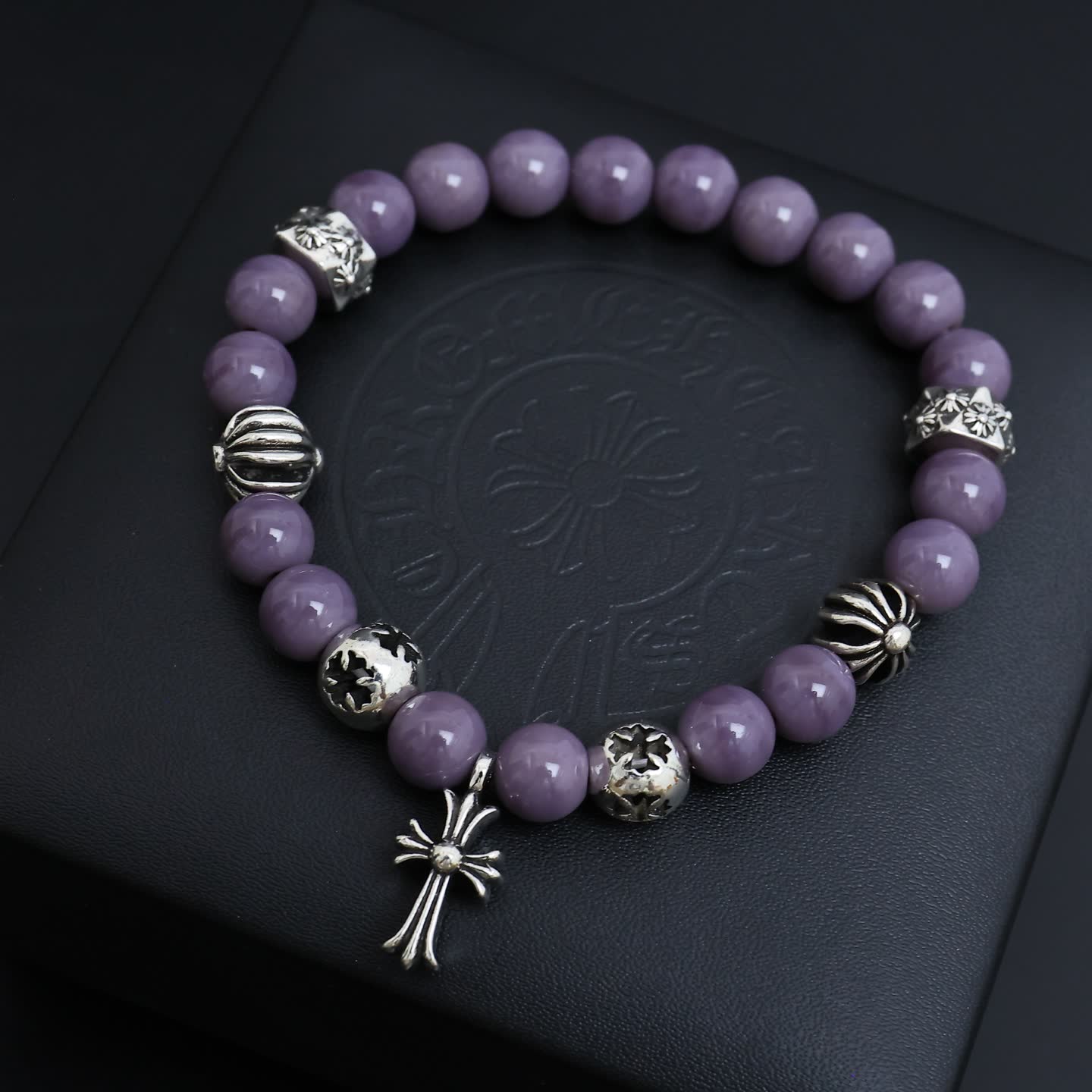 Chrome Hearts Silver Cross Bracelet